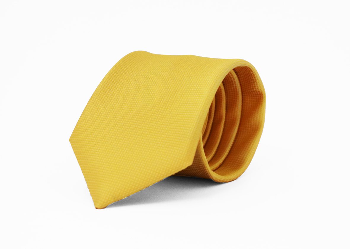 Fellini Jacquard Gold Tie - Tailor Made Suits