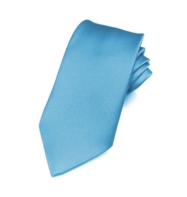 Fellini Plain Sky Blue Tie