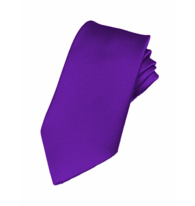 Fellini Plain Violet Tie