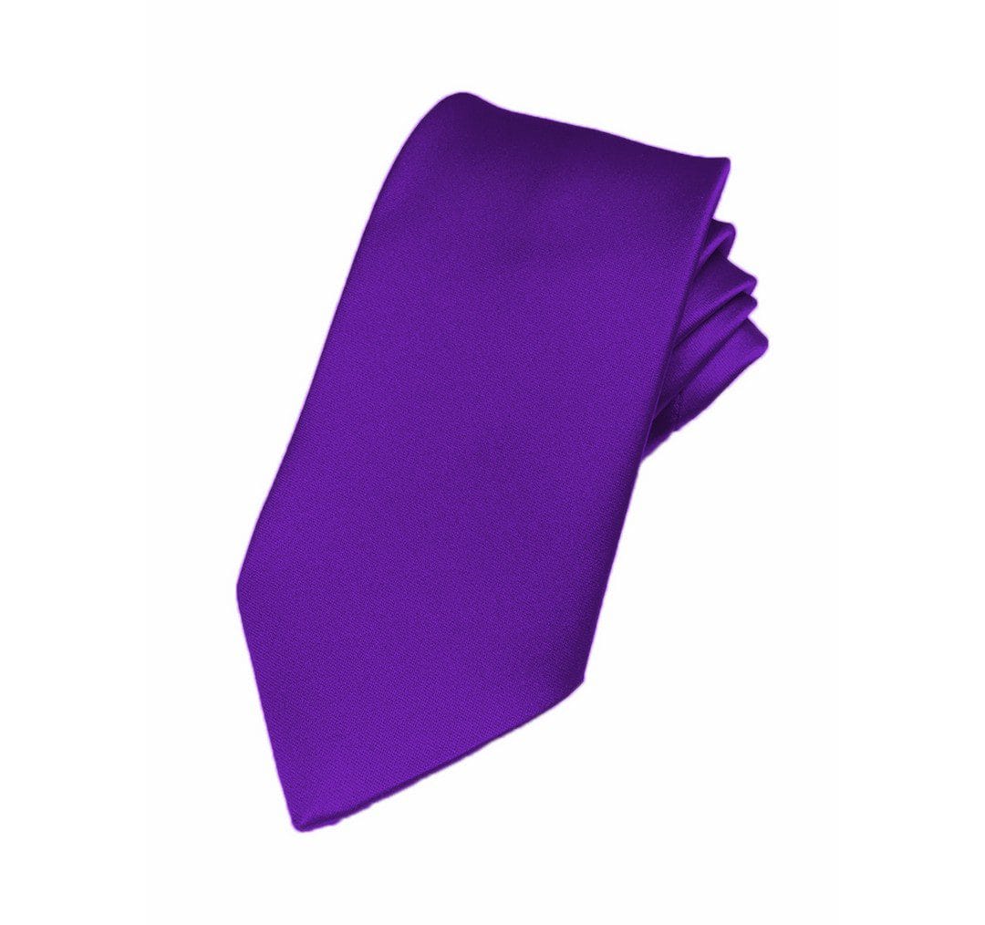 Fellini Plain Violet Tie