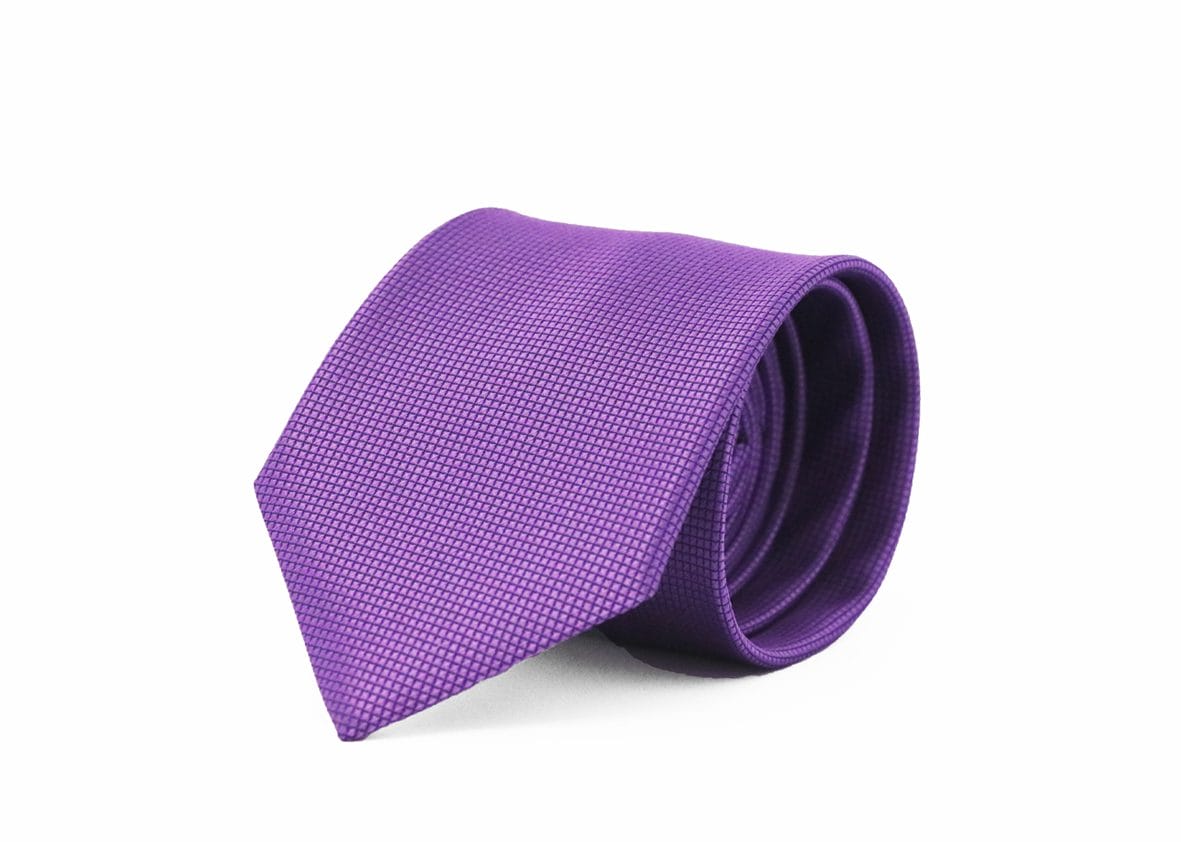 Fellini Jacquard Lilac Tie - Image 2