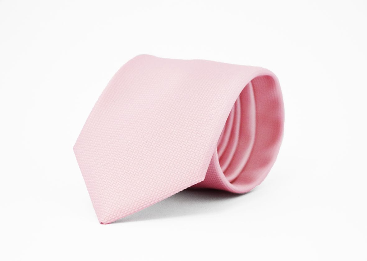 Fellini Jacquard Pink Tie - Image 2