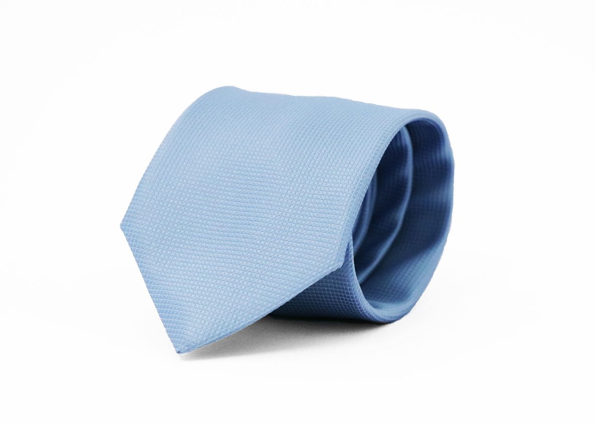 Fellini Jacquard Sky Blue Tie - Image 2