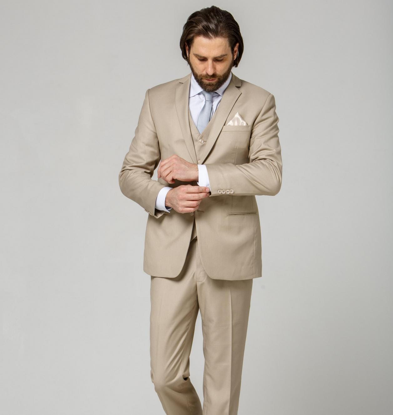 Beige Suit Hire