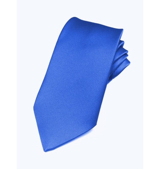 Fellini Plain Cobalt Blue Tie