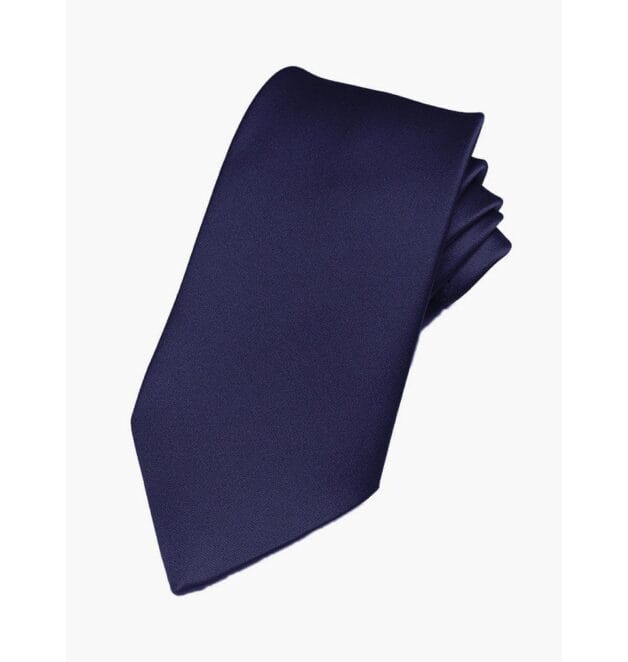 Fellini Plain Dark Navy Tie