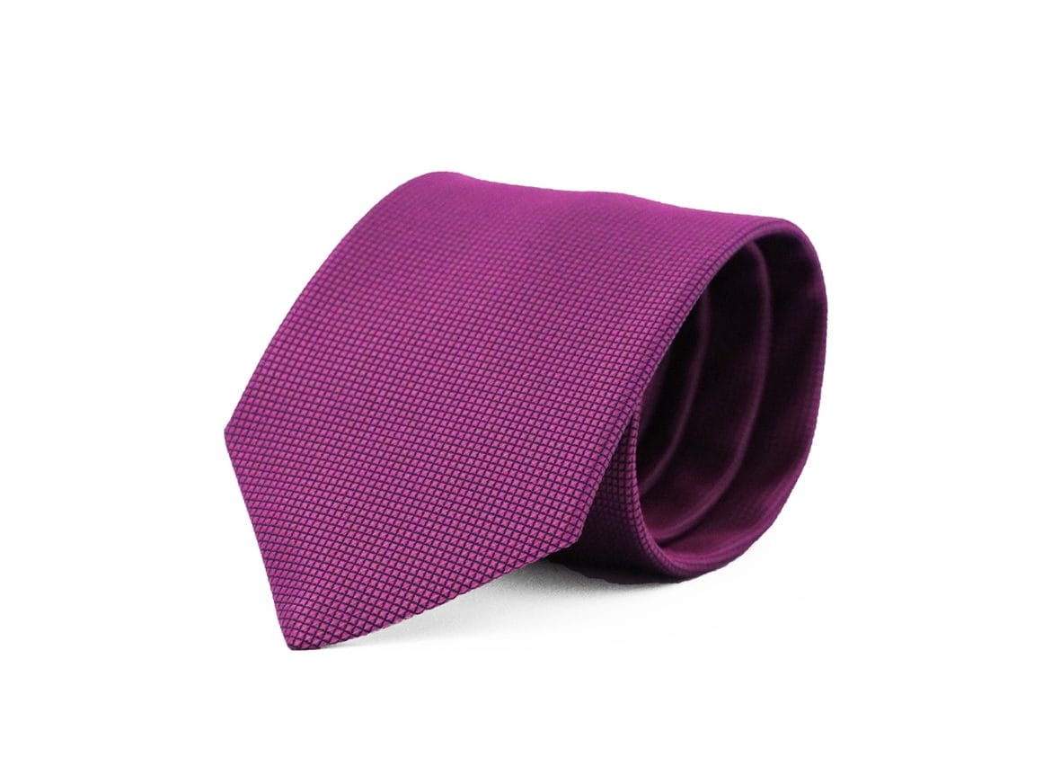 Fellini Jacquard Fuchsia Tie - Image 2
