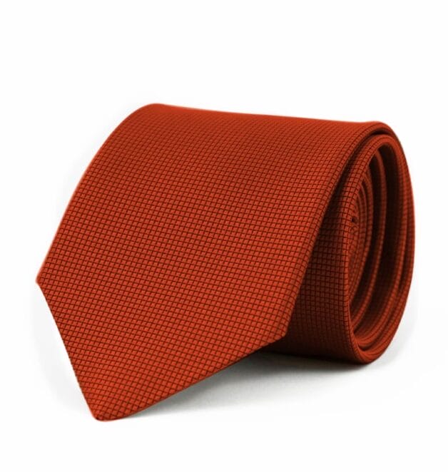 Fellini Jacquard Rust Tie