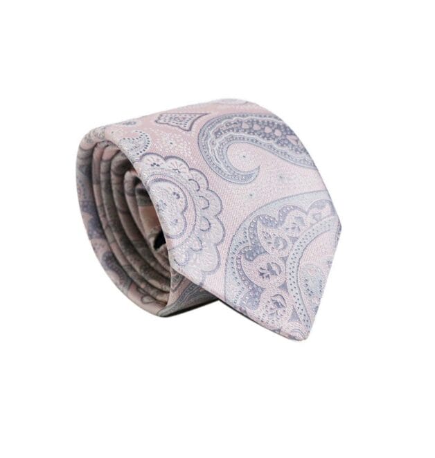 Premium Fellini Lux Paisley Pink Tie