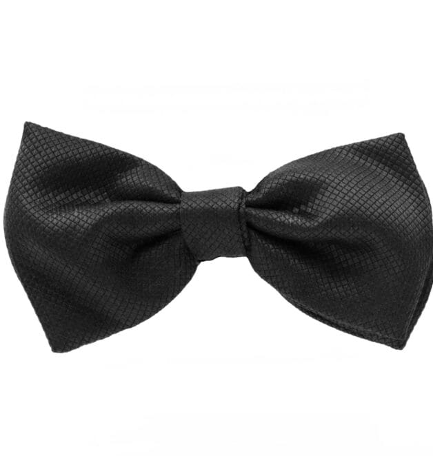 Fellini Jacquard Black Bowtie