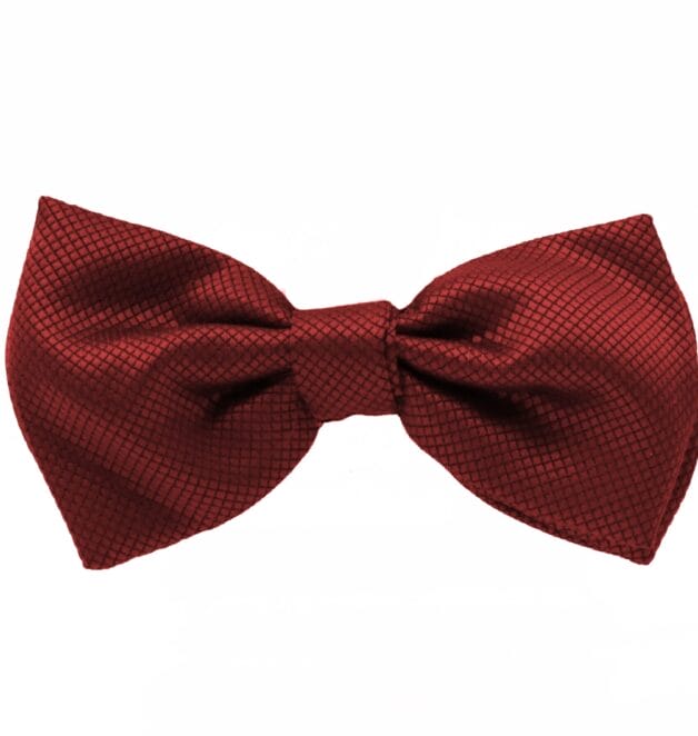 Fellini Jacquard Burgundy Bowtie
