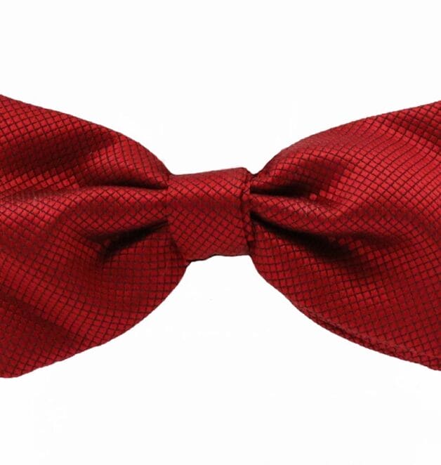 Fellini Jacquard Red Bowtie