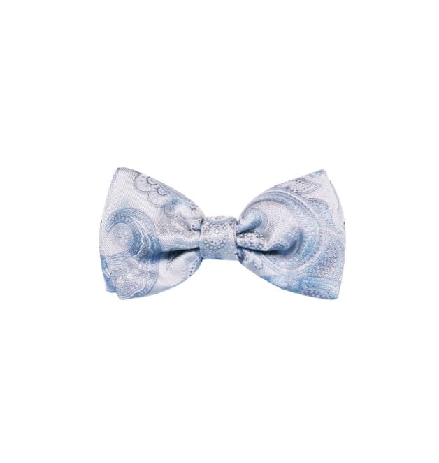 Sky Blue Paisley Bowtie