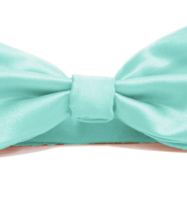 Fellini Plain Aqua Bowtie