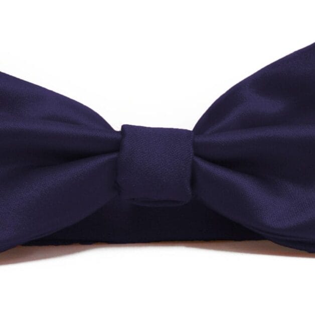 Fellini Plain Navy Bowtie