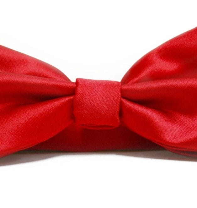 Fellini Plain Red Bowtie