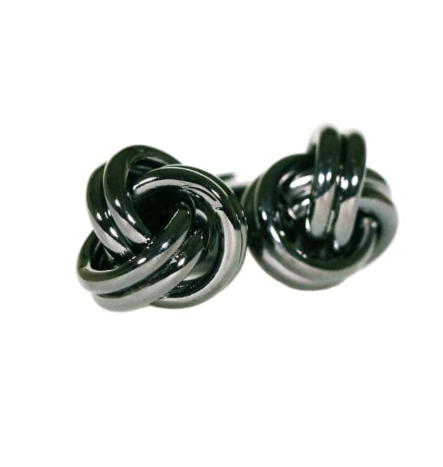 Gunmetal Knot Cufflinks