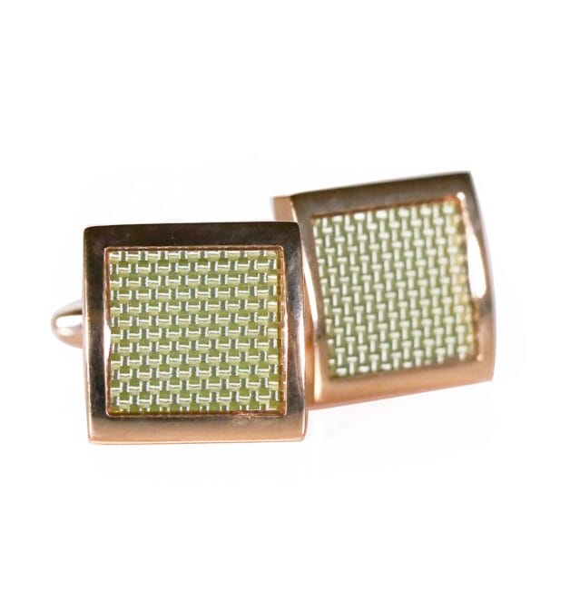 Rose Gold Pearlescent Cufflinks