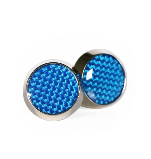 Iridescent Aqua Cone Cufflinks