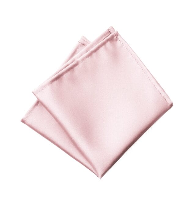 Fellini Plain Blush Pocket Square