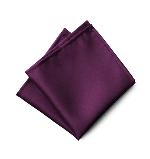 Fellini Plain Purple Pocket Square