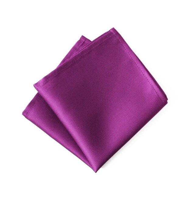 Jacquard Fuchsia Pocket Square