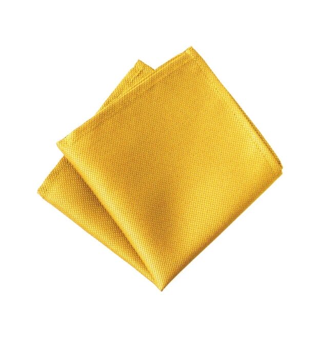 Jacquard Gold Pocket Square
