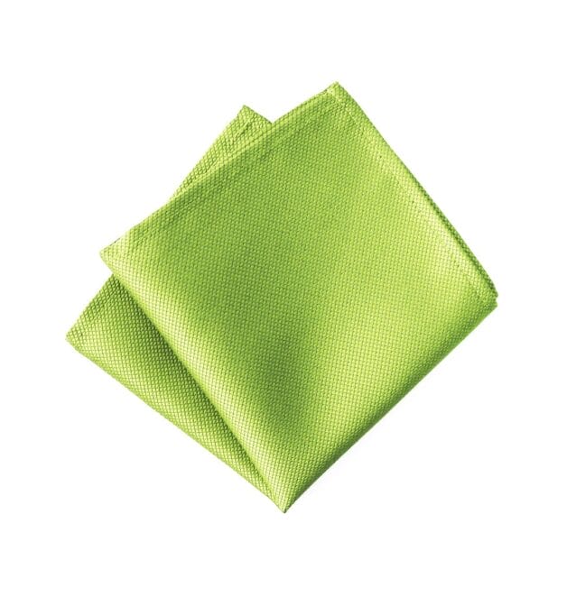 Jacquard Lime Pocket Square