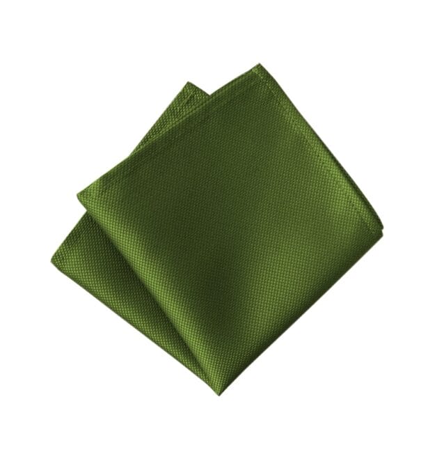 Jacquard Olive Pocket Square