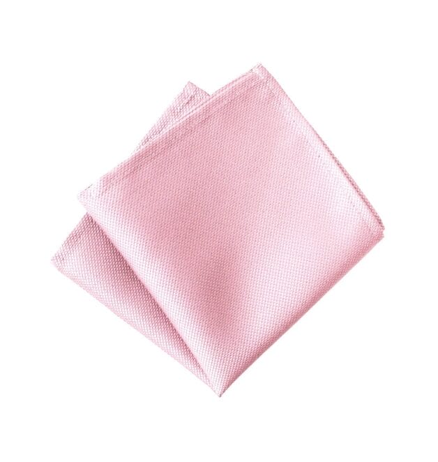 Jacquard Pink Pocket Square