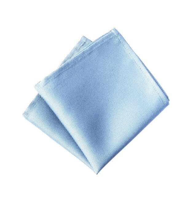 Jacquard Sky Blue Pocket Square