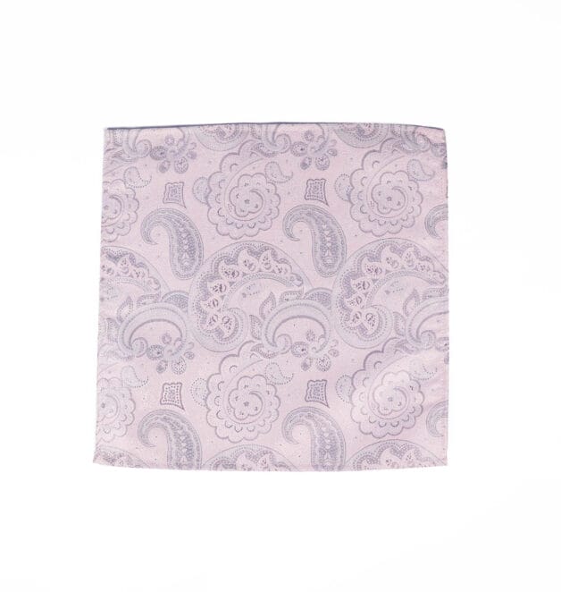 Pink Paisley Pocket Square
