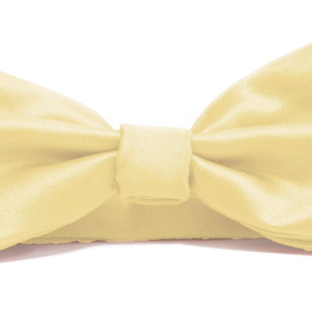 Fellini Plain Champagne Bowtie