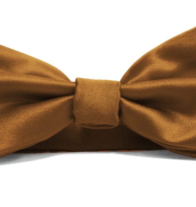 Fellini Plain Cognac Bowtie