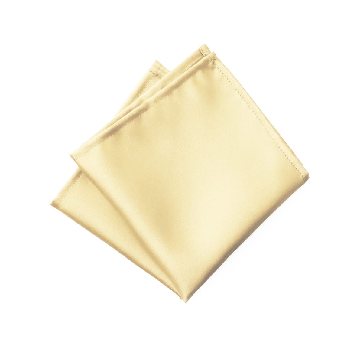 Fellini Plain Champagne Pocket Square
