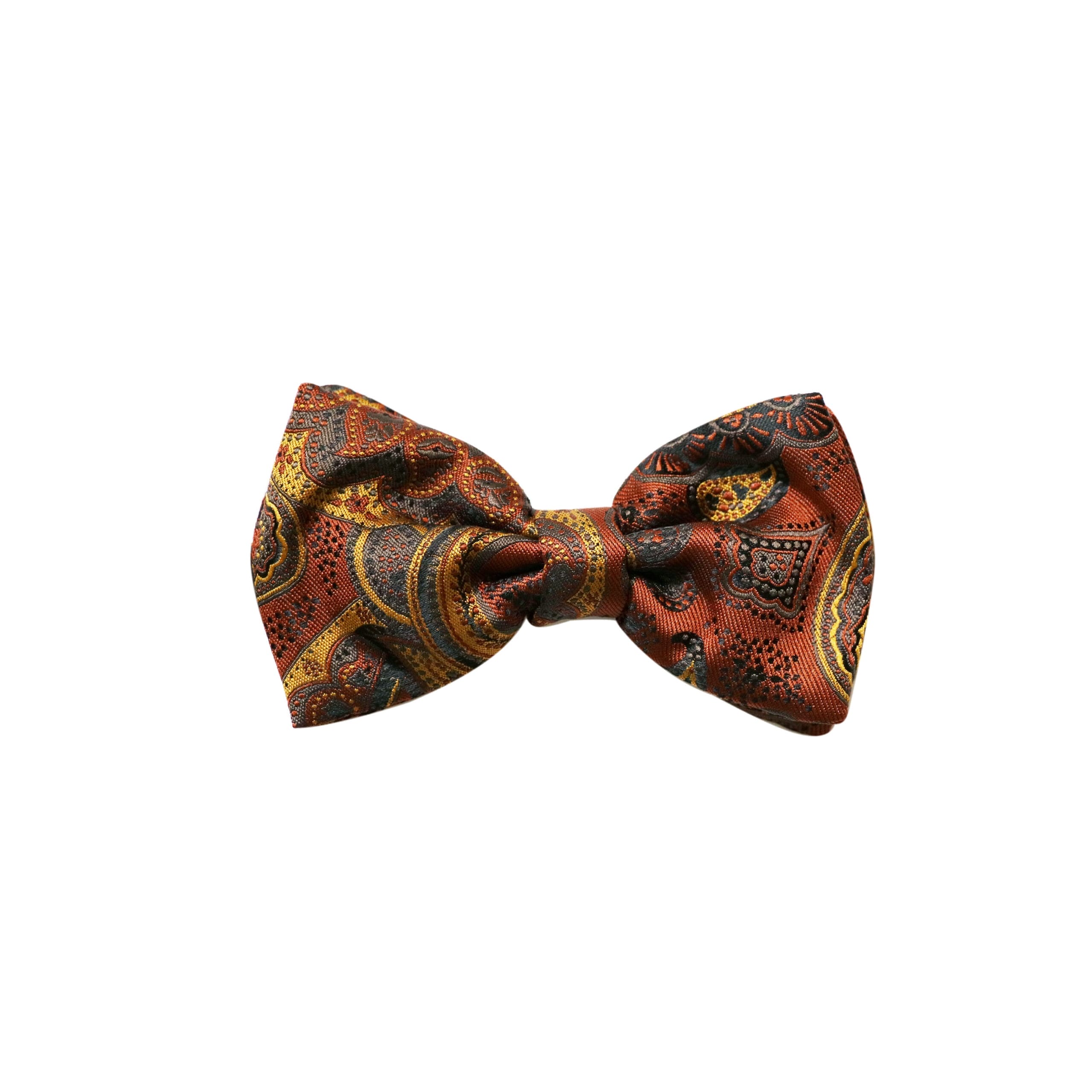 Cognac Paisley Bowtie