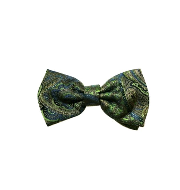 Olive Paisley Bowtie