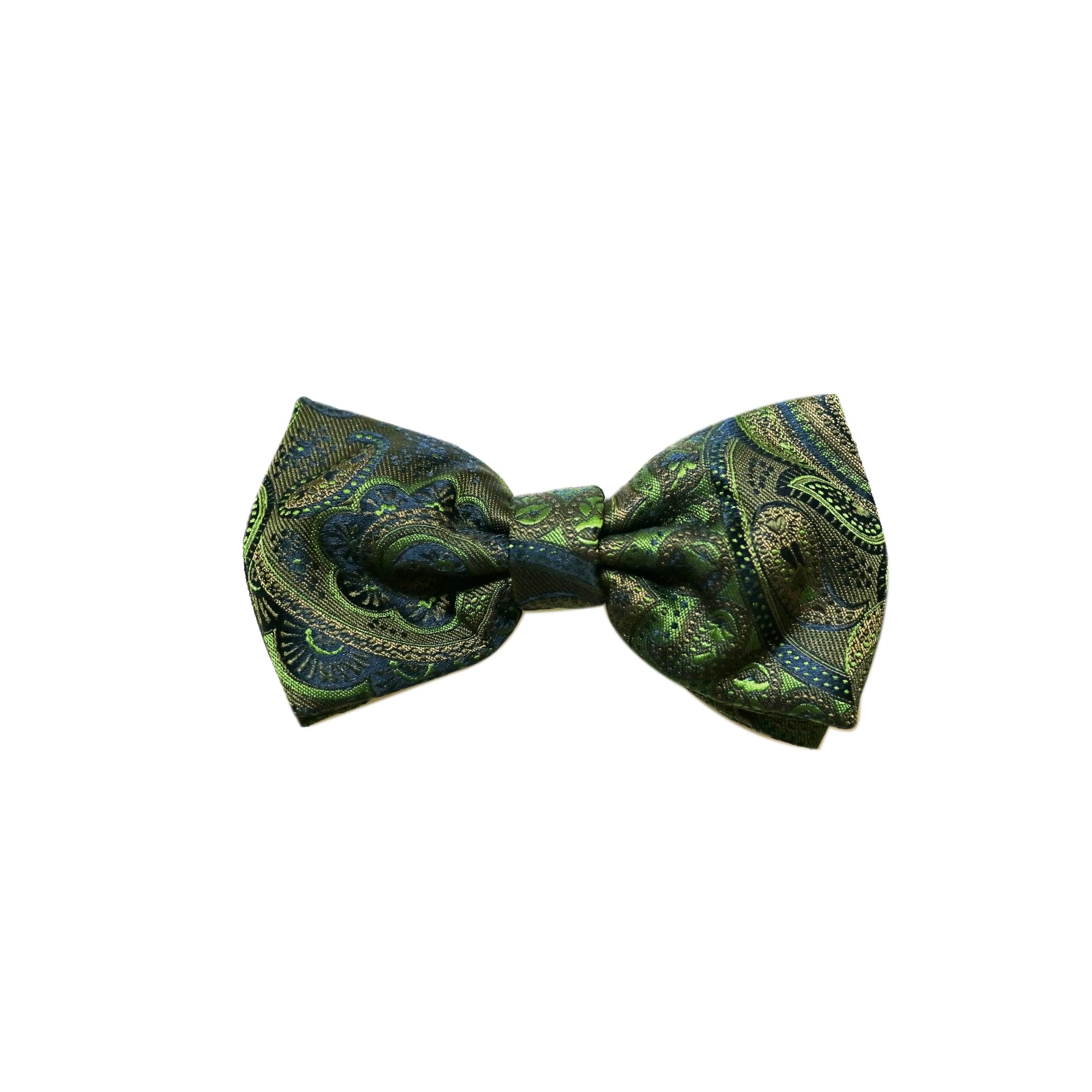 Olive Paisley Bowtie