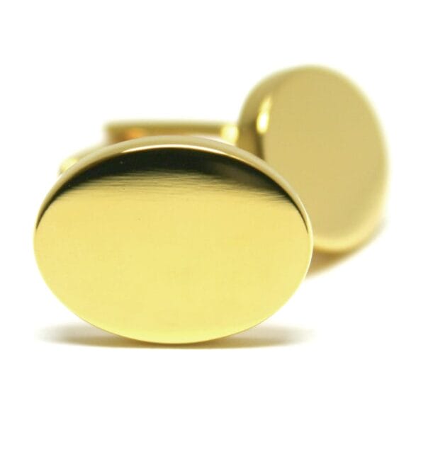 Oval Gold Cufflinks