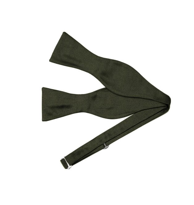 Khaki Silk Tie Your Own Bowtie