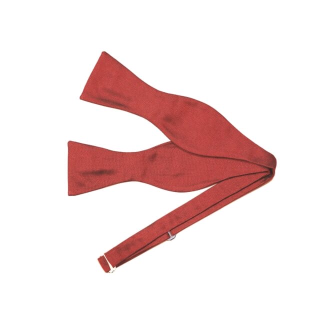Orange Silk Tie Your Own Bowtie