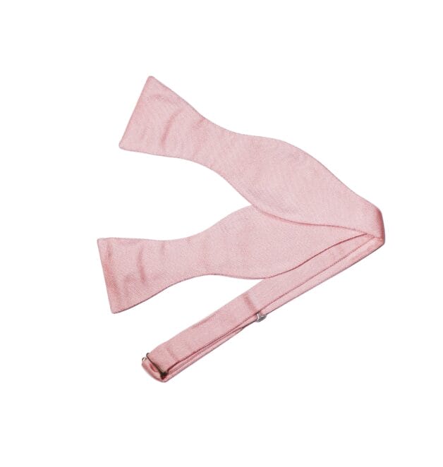 Pink Silk Tie Your Own Bowtie