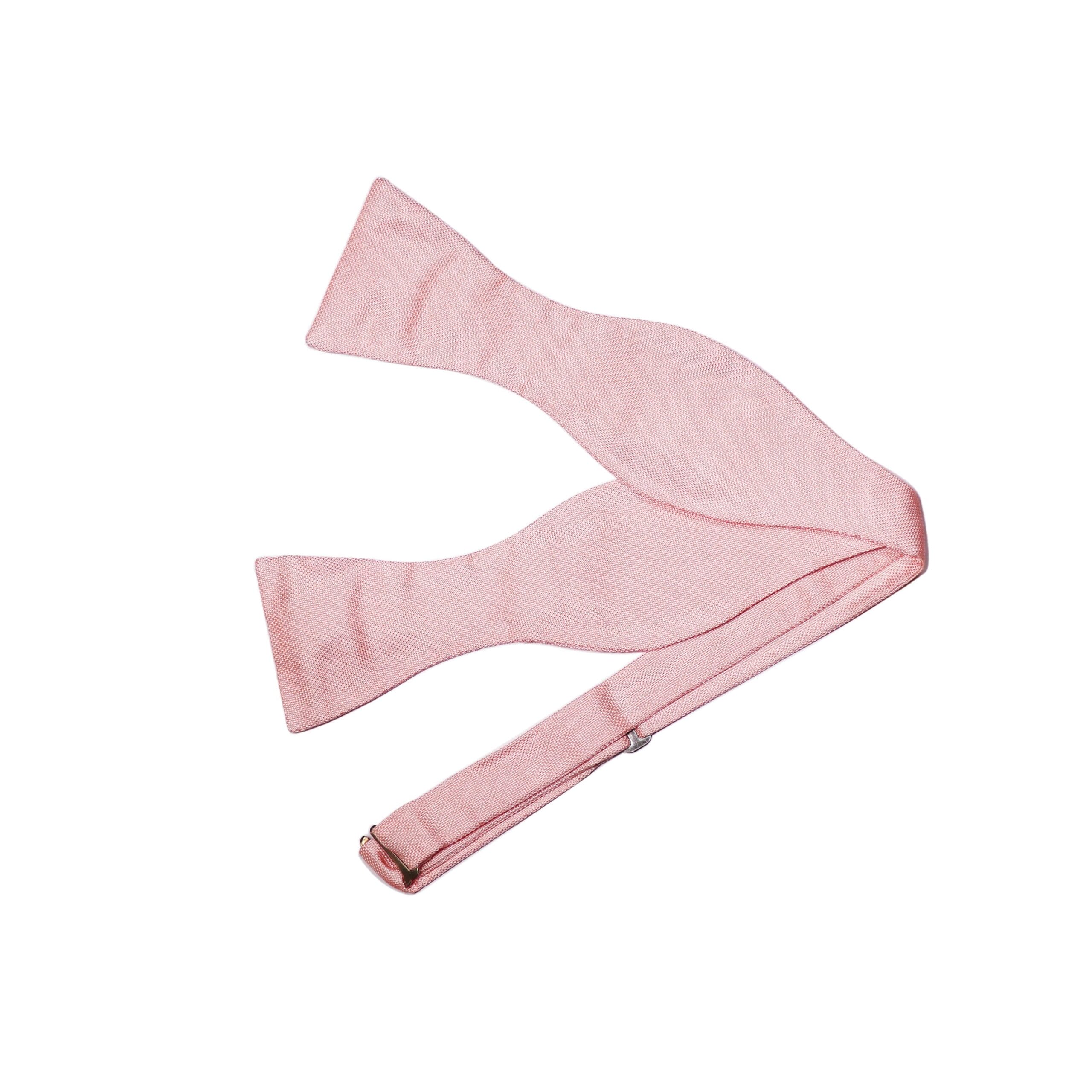 Pink Silk Tie Your Own Bowtie