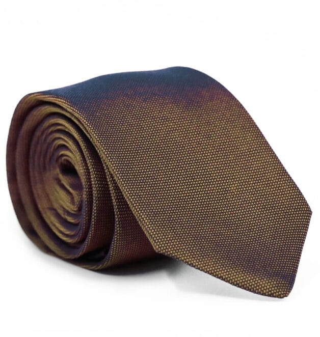 Premium Fellini Cognac Matte Silk Tie