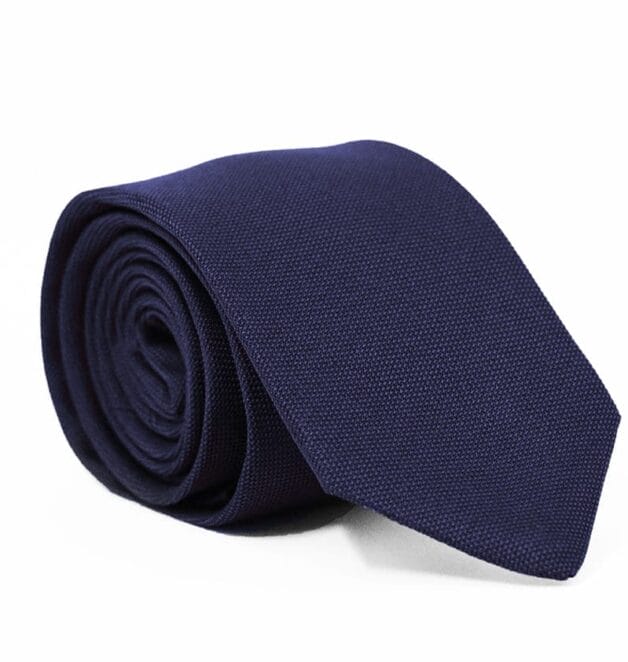 Premium Fellini Navy Matte Silk Tie
