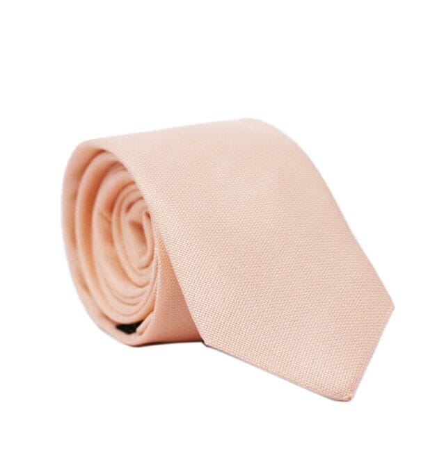Premium Fellini Peach Matte Silk Tie