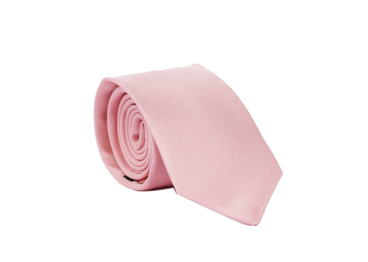 Premium Fellini Pink Matte Silk Tie