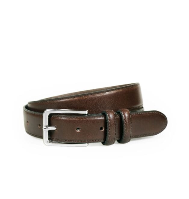 Full Leather Brown Belt - Duke
