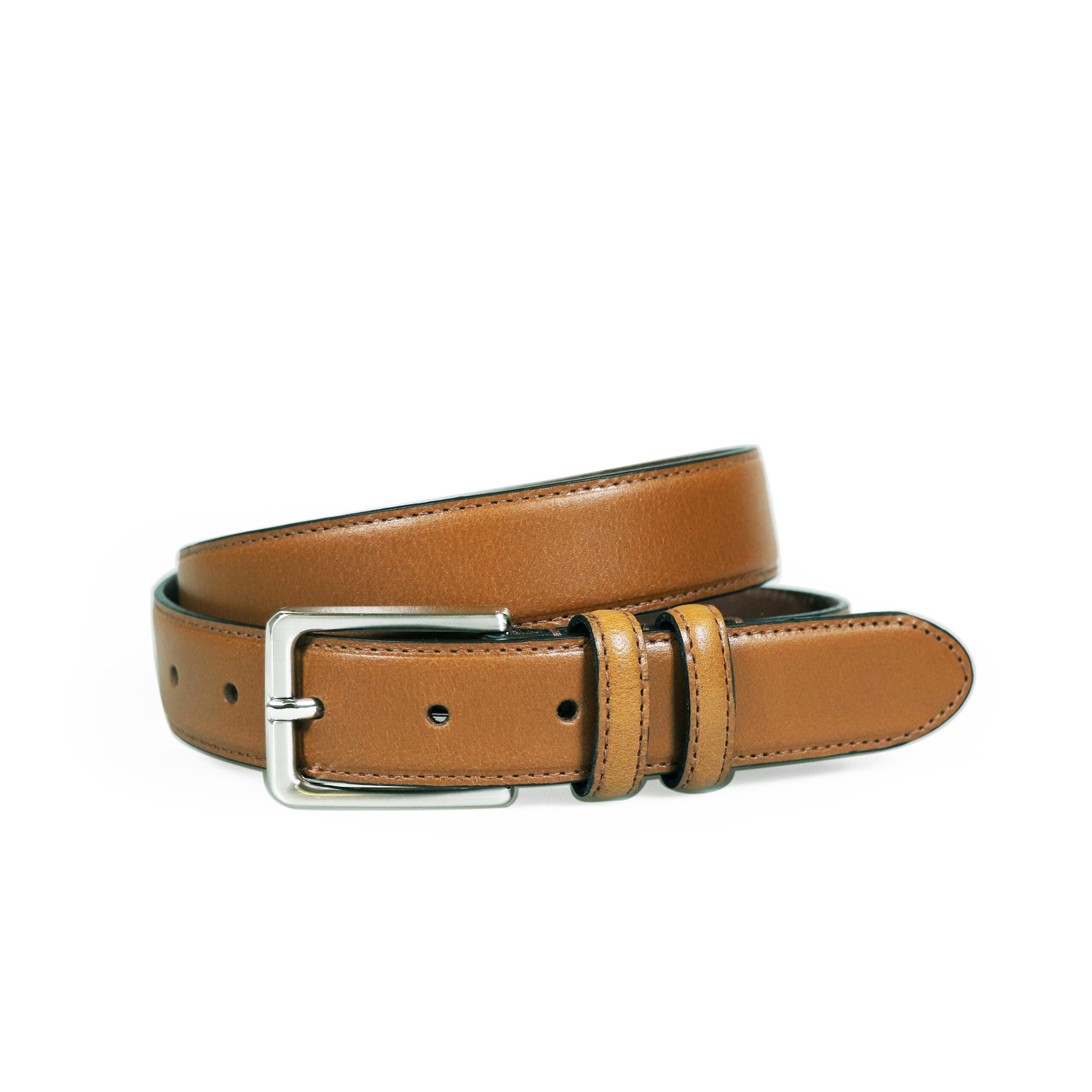Full Leather Tan Belt - Duke