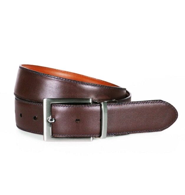 Pierre Cardin - Reversible Leather Brown/Tan Belt